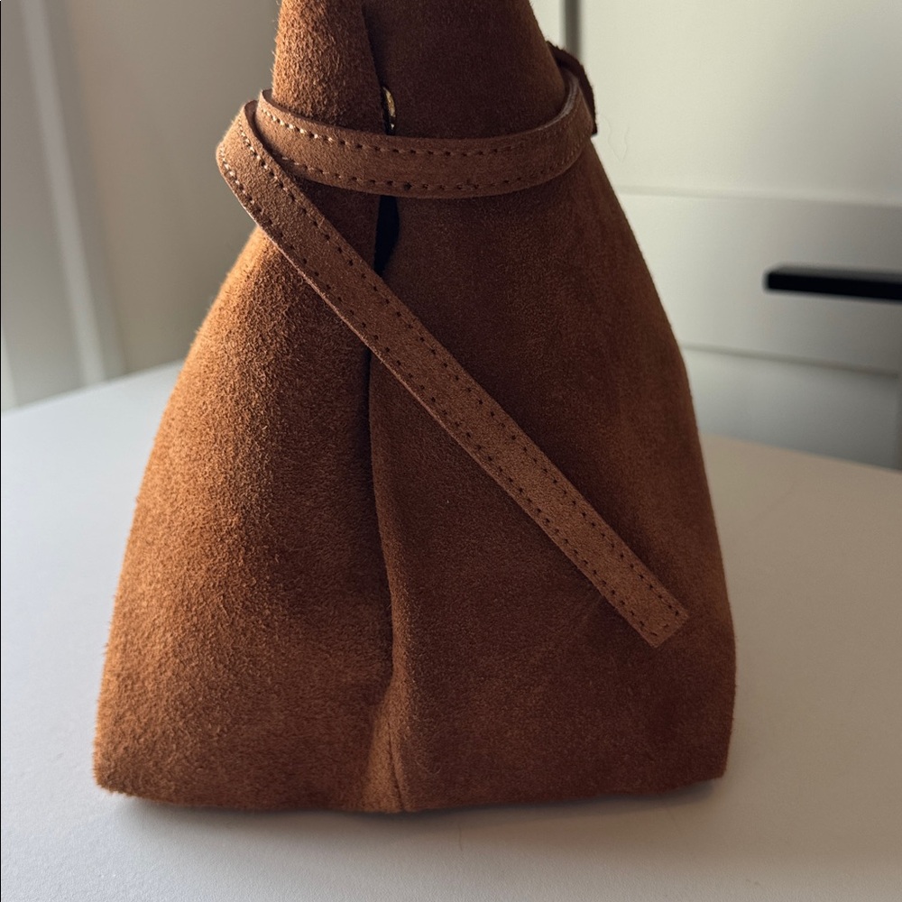 Viola Castellani  Brown Suede Handbag - Picture 5 of 10